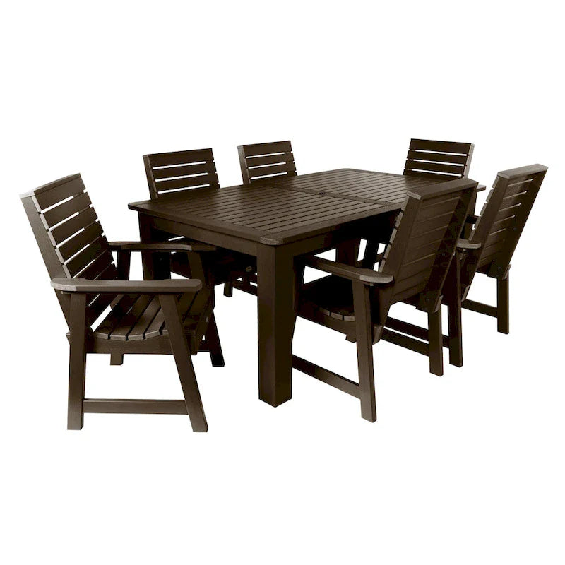 Set da pranzo da esterno HIGHWOOD PROFESSIONAL da 7 pezzi, 42x72