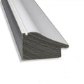 Specchio da parete stretto per bagno da 22"x28" con cornice in polistirene, non smussato, bianco, include hardware di montaggio