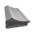 Specchio da parete stretto per bagno 23"x29" con finitura lucida nichel a punta non smussata - : Include l'hardware di montaggio