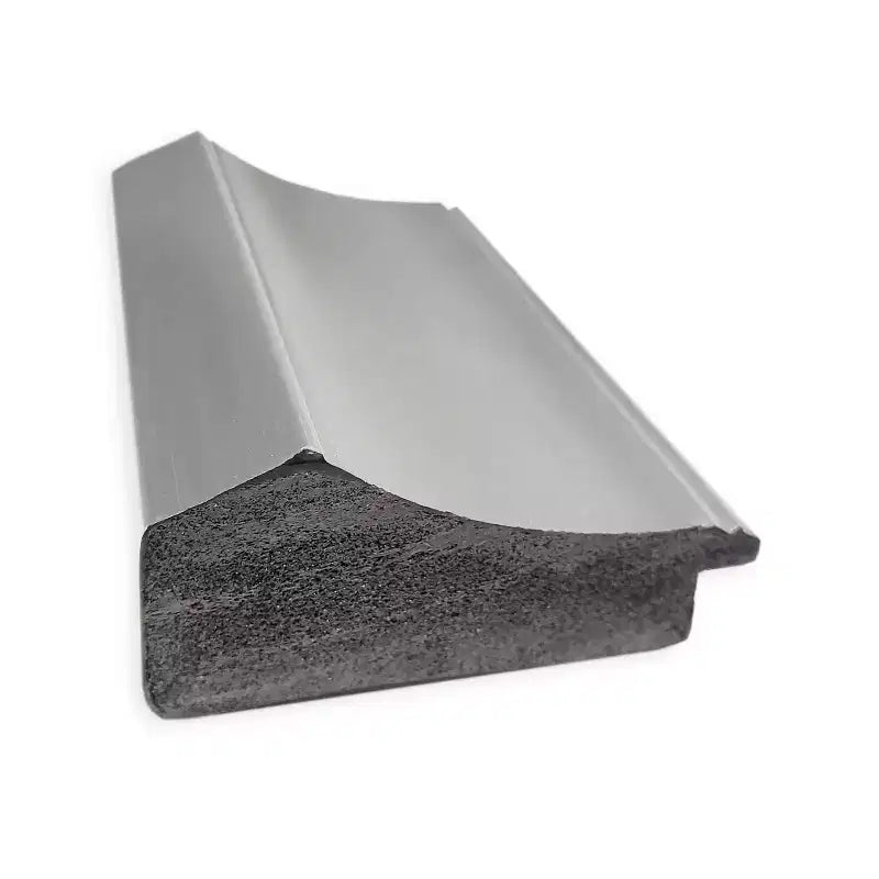 Specchio da parete stretto per bagno 23"x29" con finitura lucida nichel a punta non smussata - : Include l'hardware di montaggio