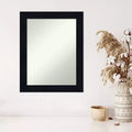 Specchio da parete in legno Shiplap blu navy senza smussatura 22" x 28"
