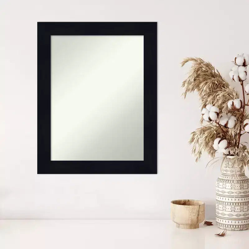 Specchio da parete in legno Shiplap blu navy senza smussatura 22" x 28"