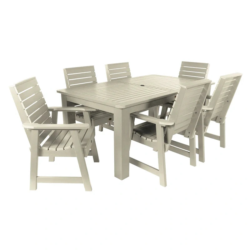 Set da pranzo da esterno HIGHWOOD PROFESSIONAL da 7 pezzi, 42x72