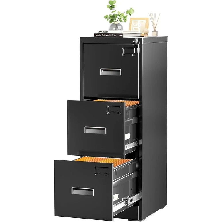 Schedario mobile/verticale a 3 cassetti per ufficio domestico