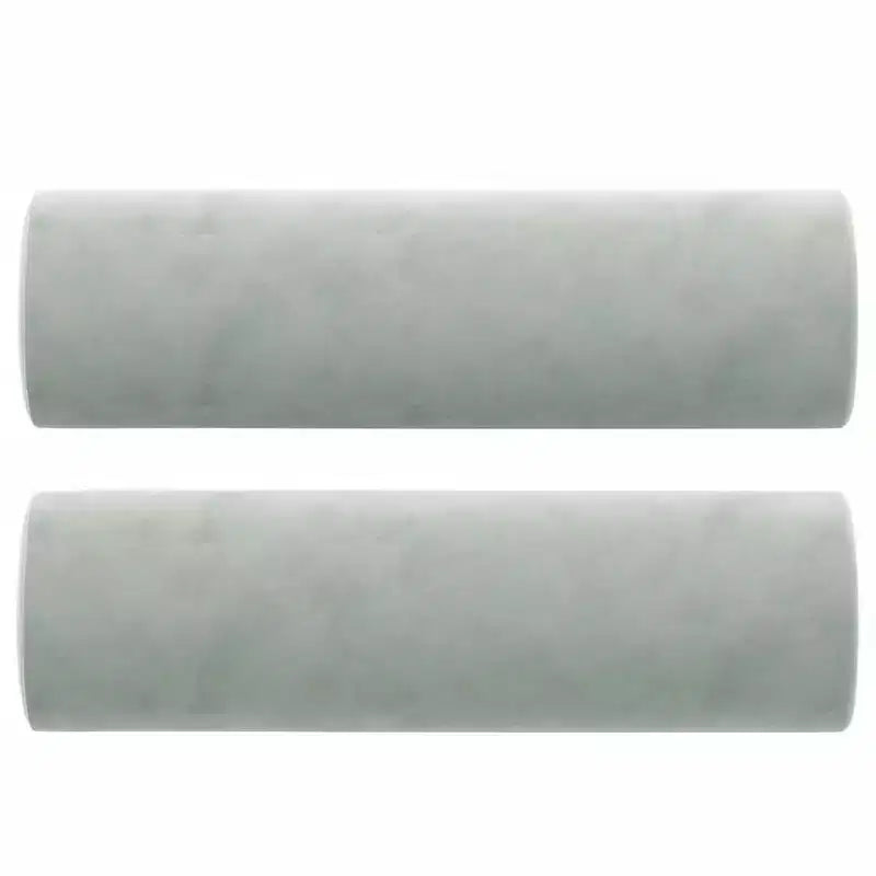 Divano 2 posti con cuscini decorativi grigio chiaro 47.2 velluto