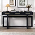 Consolle moderna con 3 cassetti in stile artistico, elegante tavolo da ingresso con gambe incrociate, tavoli da foyer per ingresso, soggiorno