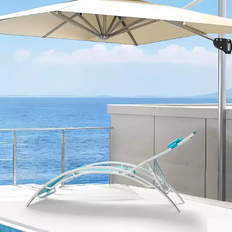 Chaise longue da giardino (2 pezzi), sedie a sdraio da esterno con schienale regolabile, sedie reclinabili da sole per tutte le stagioni per cortile, balcone, spiaggia