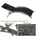 Chaise longue da giardino (2 pezzi), sedie a sdraio da esterno con schienale regolabile, sedie reclinabili da sole per tutte le stagioni per cortile, balcone, spiaggia