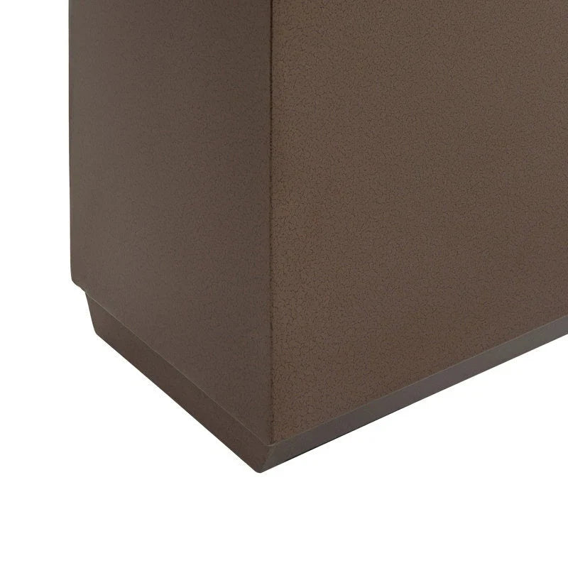 Zware metalen plantenbak voor buitenplanten, hoge en lange metalen plantenbak met scheidingswand van 38Lx10Wx30H inch - 38x30x10