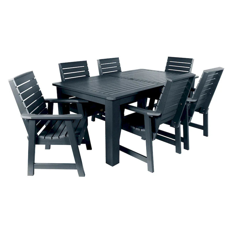 Set da pranzo da esterno HIGHWOOD PROFESSIONAL da 7 pezzi, 42x72