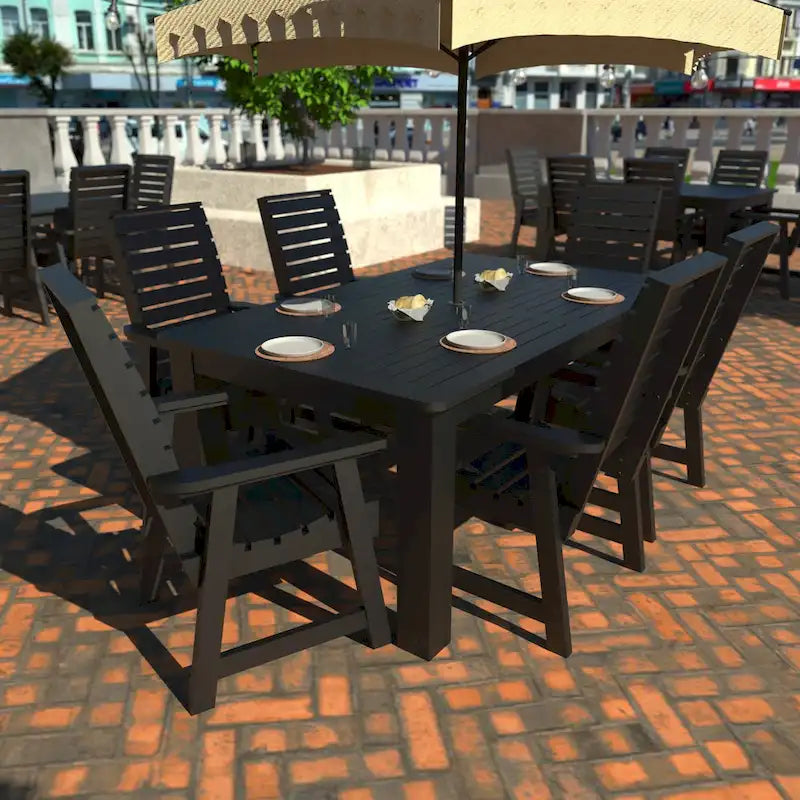 Set da pranzo da esterno HIGHWOOD PROFESSIONAL da 7 pezzi, 42x72