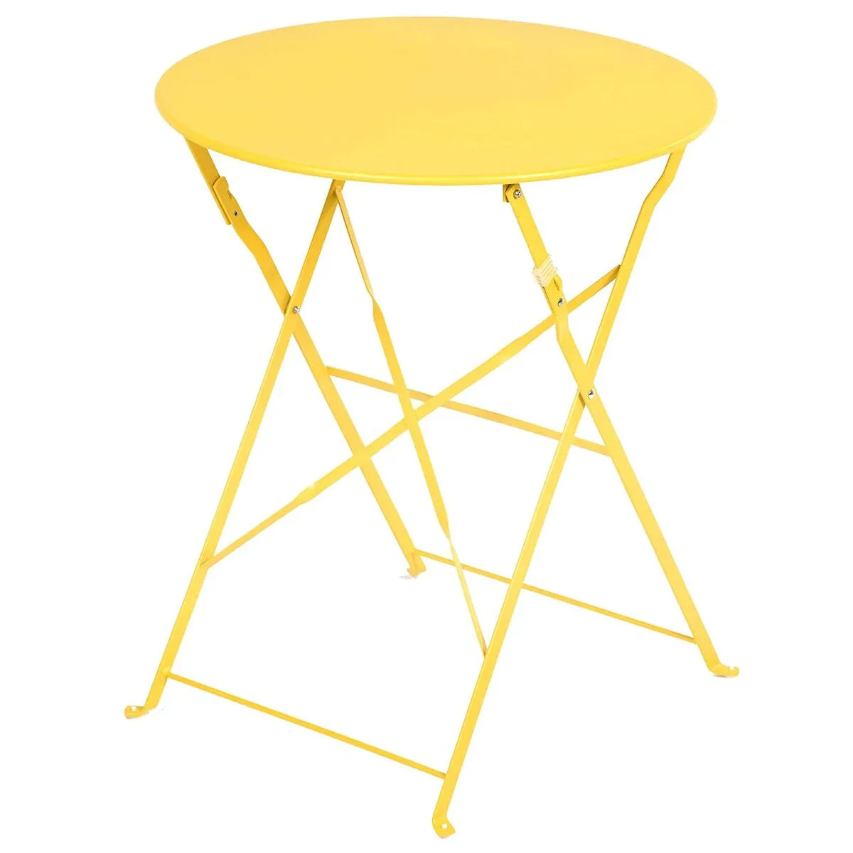 3-teiliges klappbares Bistro-Set aus Metall, wetterbeständiges Outdoor-/Indoor-Sitzset für Terrasse, Hof und Garten