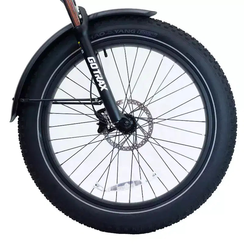 GOTRAX Fat-Tire-Elektro-Hybridfahrrad für Erwachsene, 26 Zoll, Tiefeinstieg – Grün