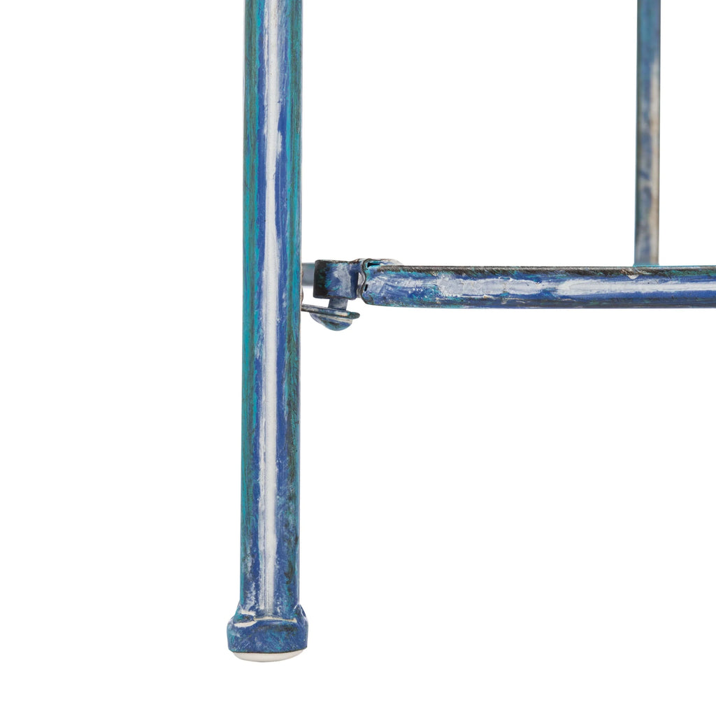 SAFAVIEH Bryn viktorianisches schmiedeeisernes Bäckerregal für den Außenbereich mit 4 Ebenen - 25 In. B x 15 In. T x 63 In. H - 25B x 15T x 63H