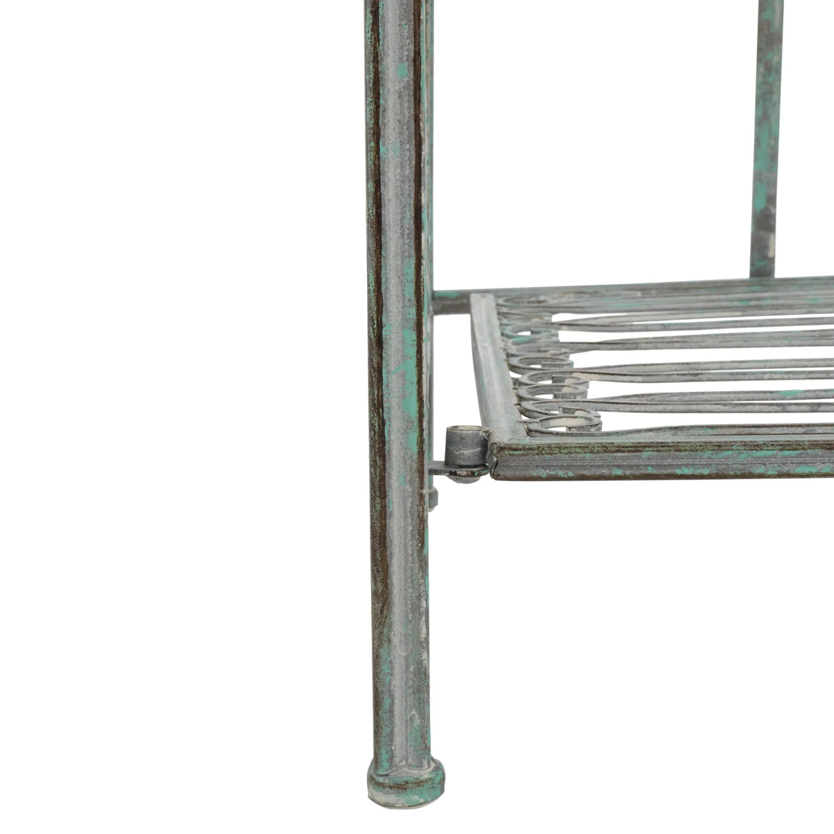 SAFAVIEH Bryn viktorianisches schmiedeeisernes Bäckerregal für den Außenbereich mit 4 Ebenen - 25 In. B x 15 In. T x 63 In. H - 25B x 15T x 63H