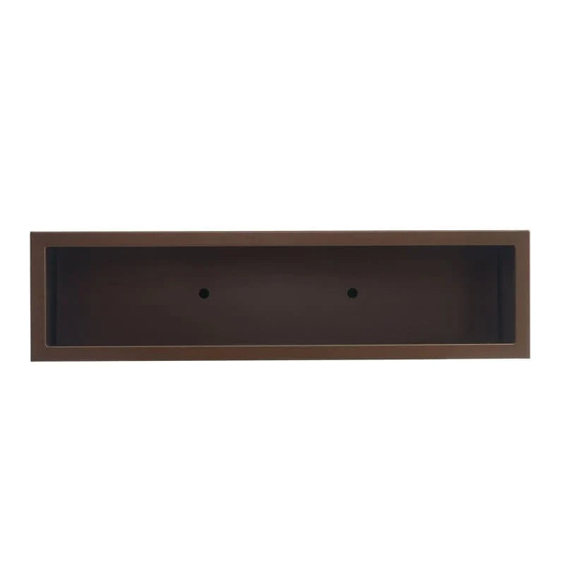 Zware metalen plantenbak voor buitenplanten, hoge en lange metalen plantenbak met scheidingswand van 38Lx10Wx30H inch - 38x30x10