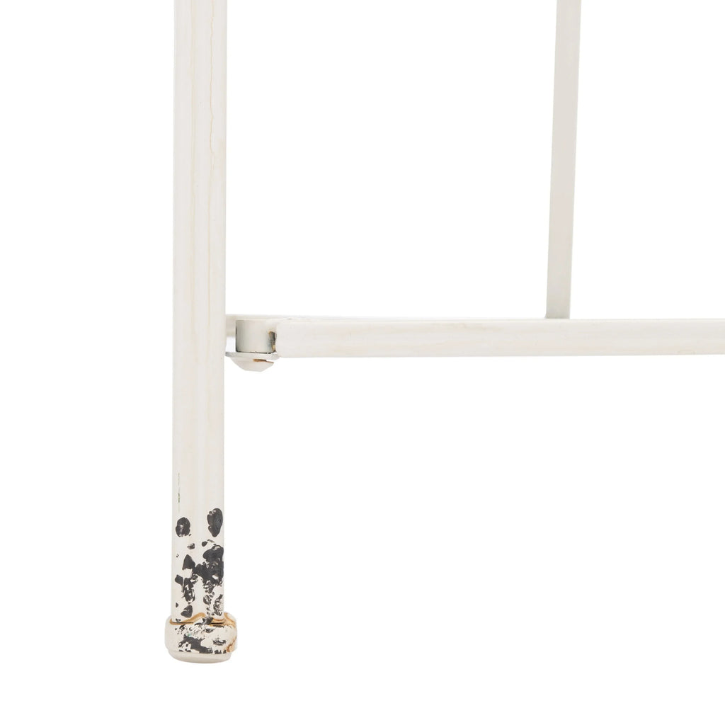 SAFAVIEH Bryn viktorianisches schmiedeeisernes Bäckerregal für den Außenbereich mit 4 Ebenen - 25 In. B x 15 In. T x 63 In. H - 25B x 15T x 63H