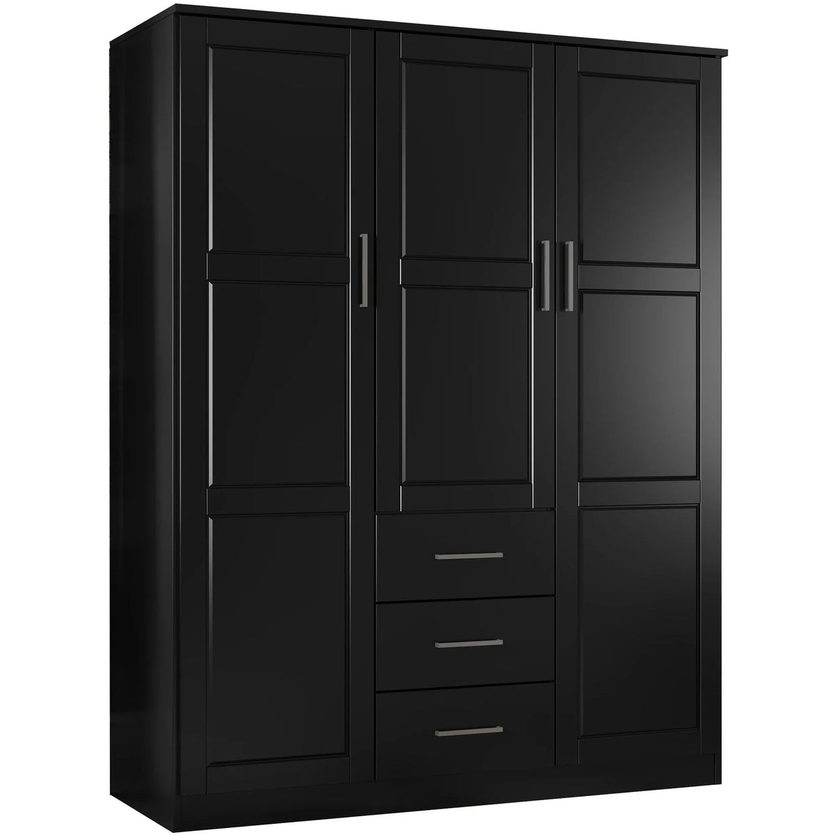 Palace Imports Cosmo, ormar s 3 vrata od 100% punog drva, s vratima od punog drva ili zrcalima