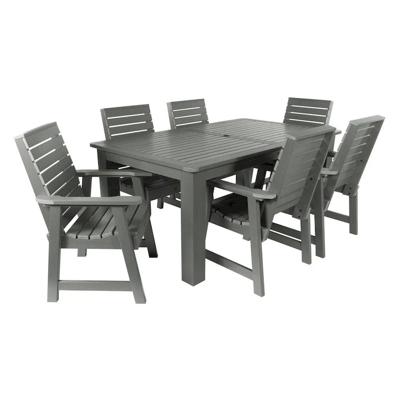 Set da pranzo da esterno HIGHWOOD PROFESSIONAL da 7 pezzi, 42x72