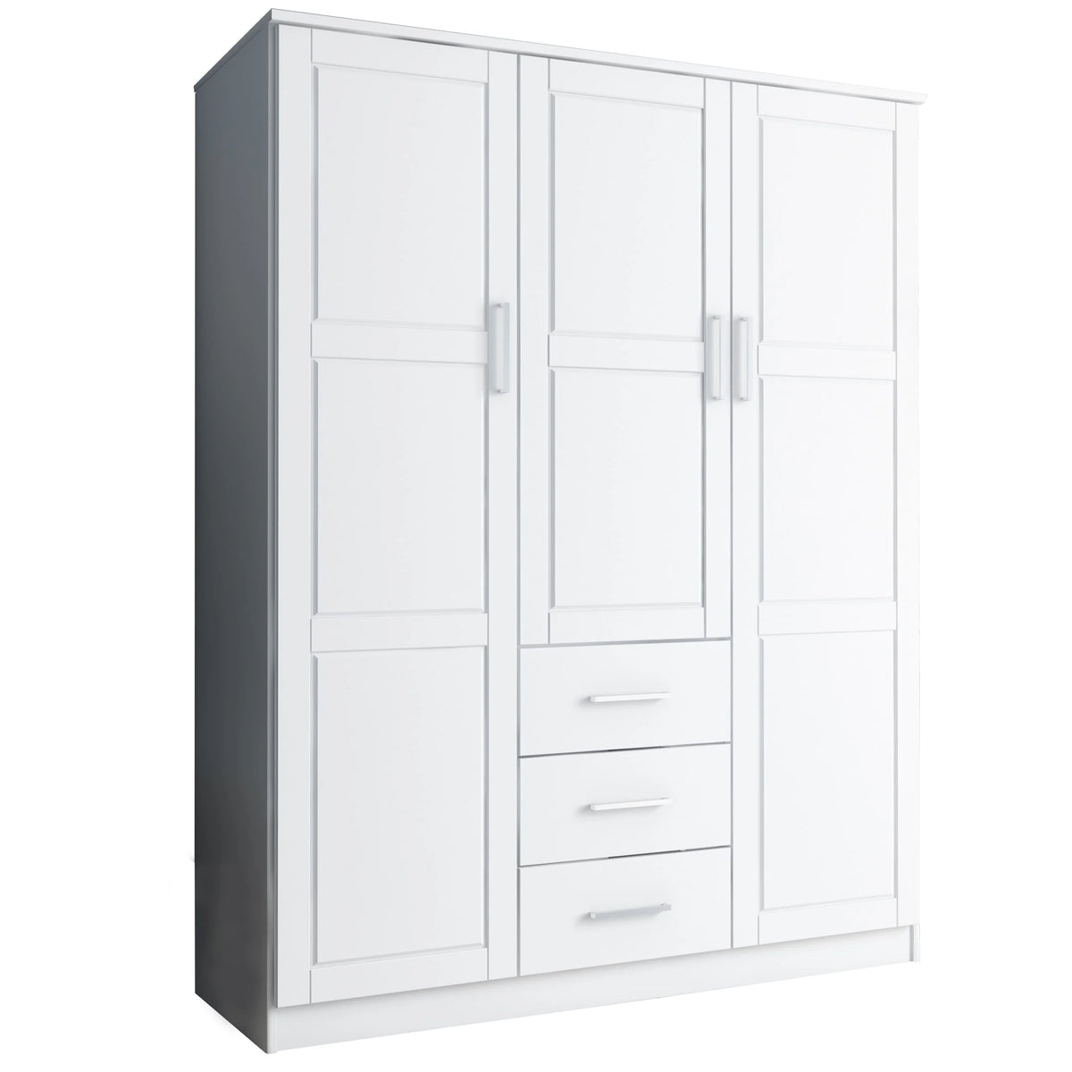Palace Imports Cosmo, ormar s 3 vrata od 100% punog drva, s vratima od punog drva ili zrcalima