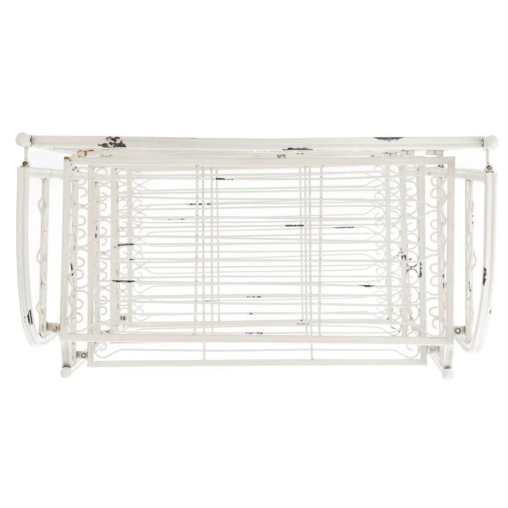 SAFAVIEH Bryn viktorianisches schmiedeeisernes Bäckerregal für den Außenbereich mit 4 Ebenen - 25 In. B x 15 In. T x 63 In. H - 25B x 15T x 63H