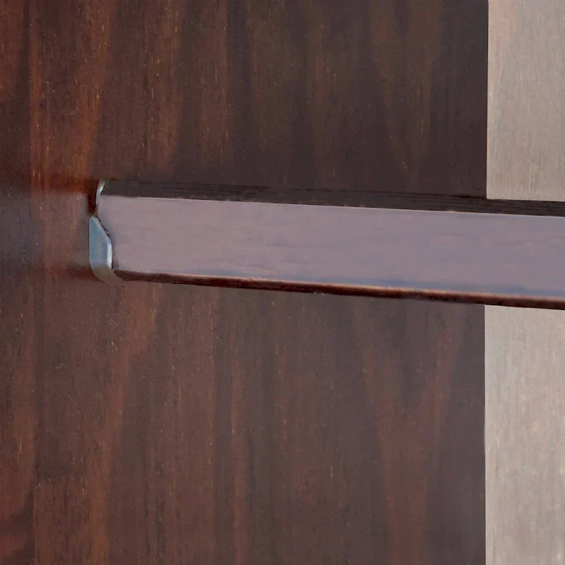 Flexibler Kleiderschrank aus 100 % Massivholz mit Metall- oder Holzknöpfen