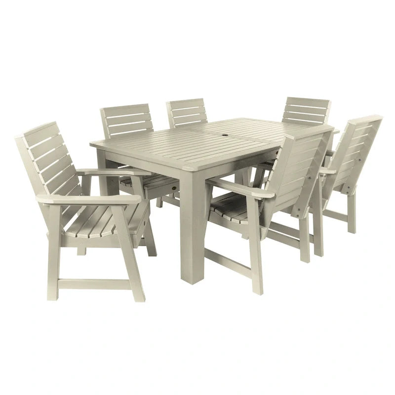Set da pranzo da esterno HIGHWOOD PROFESSIONAL da 7 pezzi, 42x72