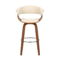 Sgabello da bar girevole in similpelle e legno Julyssa, altezza bancone, 66 cm