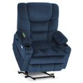 MCombo breiter Dual-Motor-Aufstehsessel mit Massage- und zweifacher Heizfunktion für große und kräftige Senioren, Stoff R7635