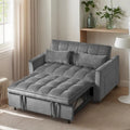 Moderne fluwelen tweezitsfuton met verstelbare rugleuning en zakken, geschikt voor 2 personen ??Donkergrijs / lichtgrijs / blauw / zwart