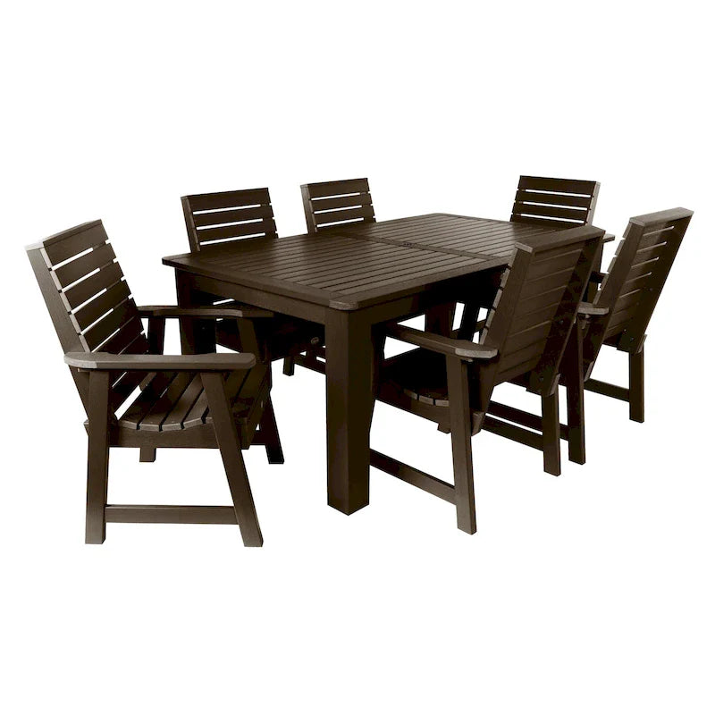 Set da pranzo da esterno HIGHWOOD PROFESSIONAL da 7 pezzi, 42x72