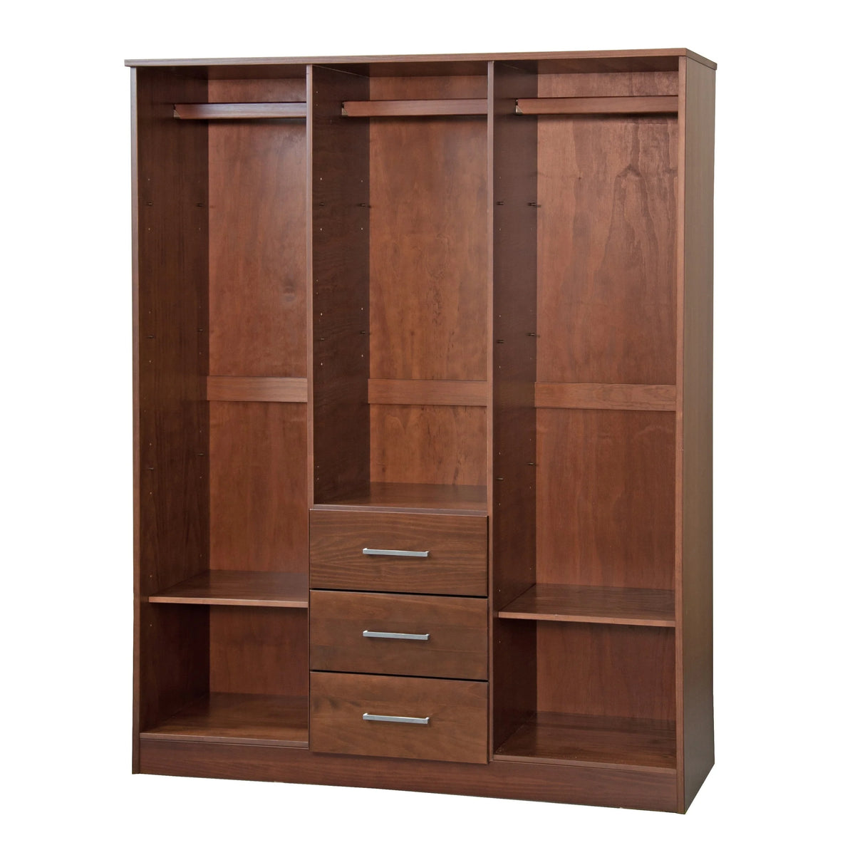 Palace Imports Cosmo, ormar s 3 vrata od 100% punog drva, s vratima od punog drva ili zrcalima