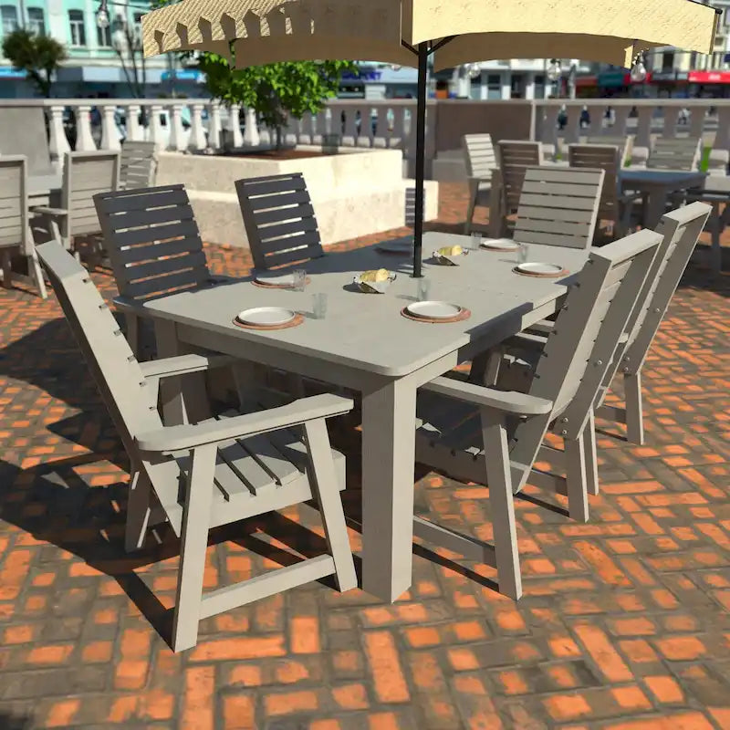 Set da pranzo da esterno HIGHWOOD PROFESSIONAL da 7 pezzi, 42x72