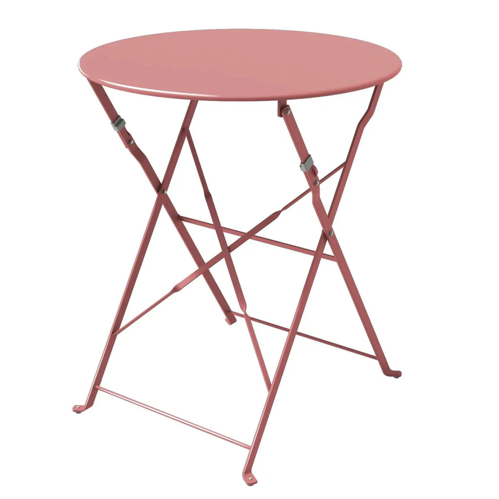 3-teiliges klappbares Bistro-Set aus Metall, wetterbeständiges Outdoor-/Indoor-Sitzset für Terrasse, Hof und Garten