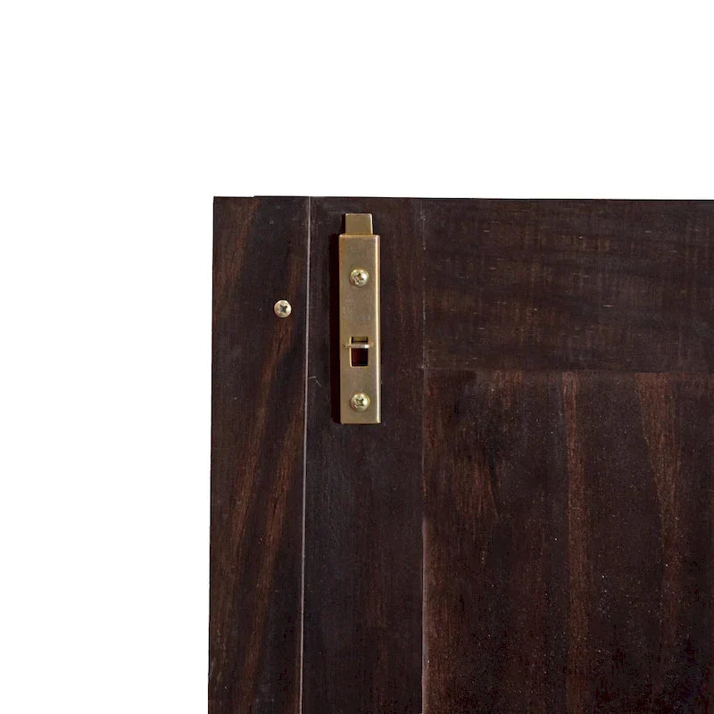 Flexibler Kleiderschrank aus 100 % Massivholz mit Metall- oder Holzknöpfen