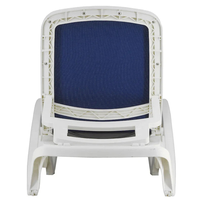 Coppia di chaise longue con imbracatura per tutte le stagioni della collezione Plymouth - 77 pollici