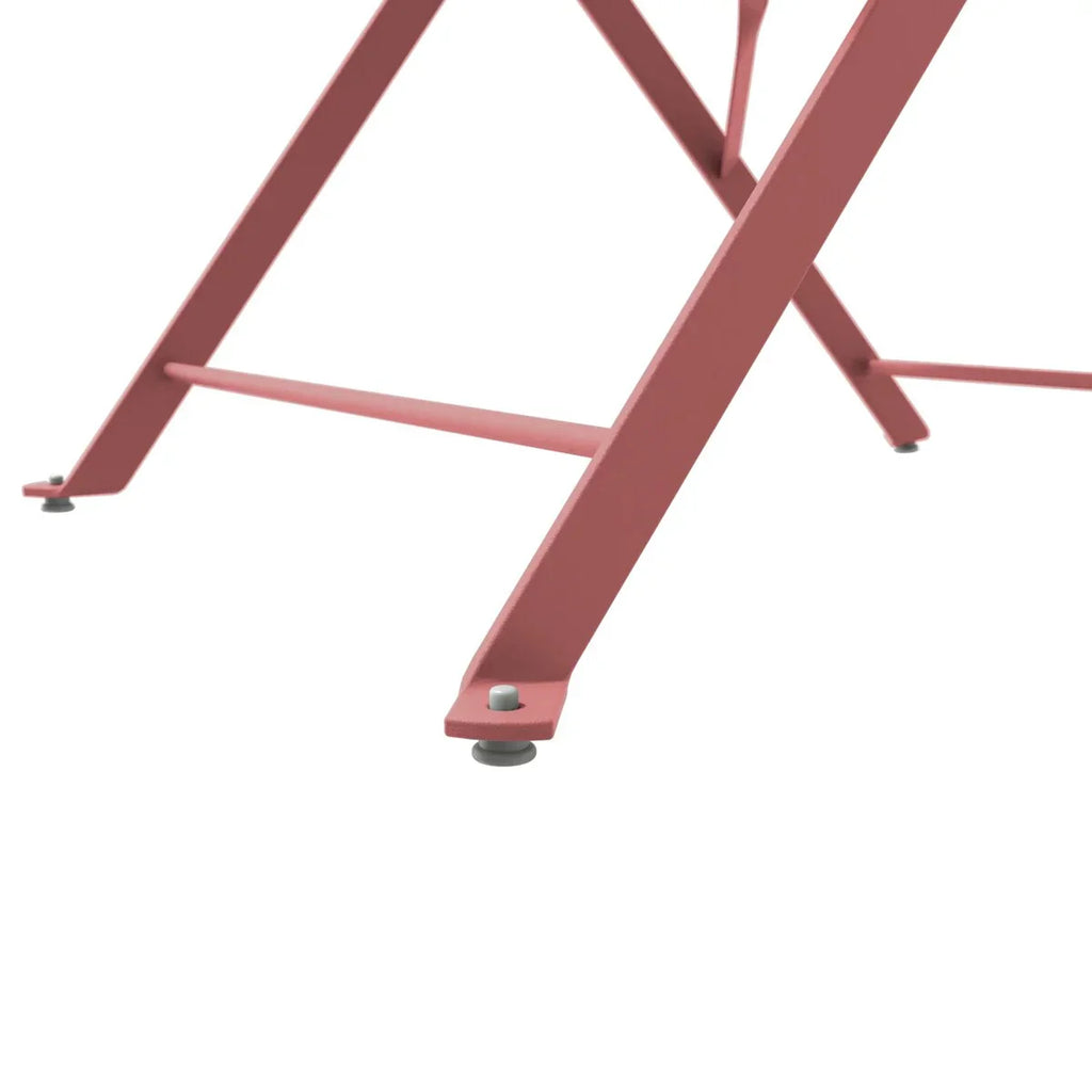 3-teiliges klappbares Bistro-Set aus Metall, wetterbeständiges Outdoor-/Indoor-Sitzset für Terrasse, Hof und Garten