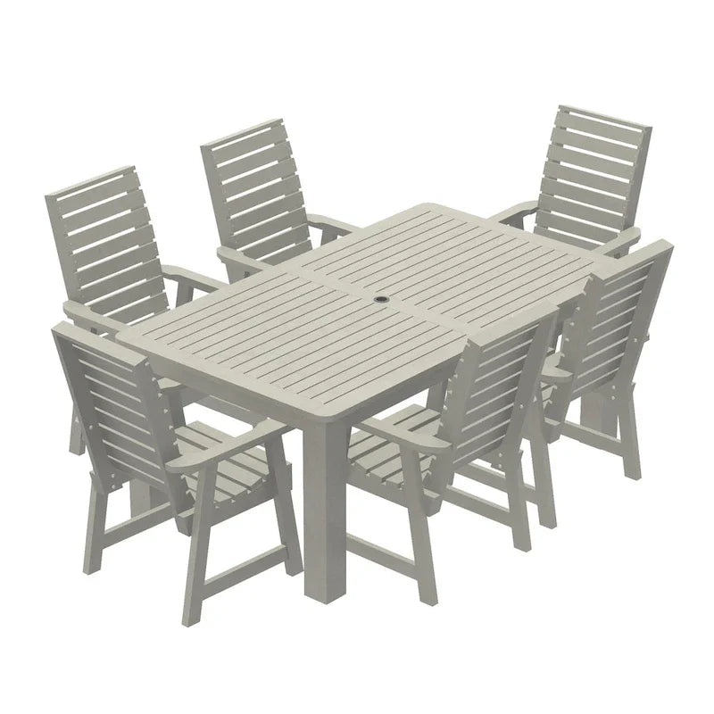 Set da pranzo da esterno HIGHWOOD PROFESSIONAL da 7 pezzi, 42x72