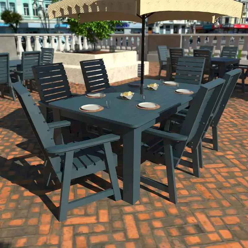 Set da pranzo da esterno HIGHWOOD PROFESSIONAL da 7 pezzi, 42x72