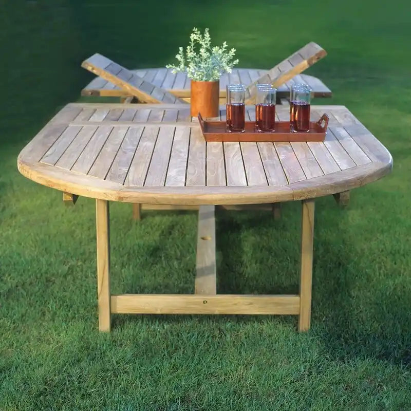 Amazonia Teak Sessa ausziehbares 13-teiliges Terrassen-Ess-Set – 13-teilig