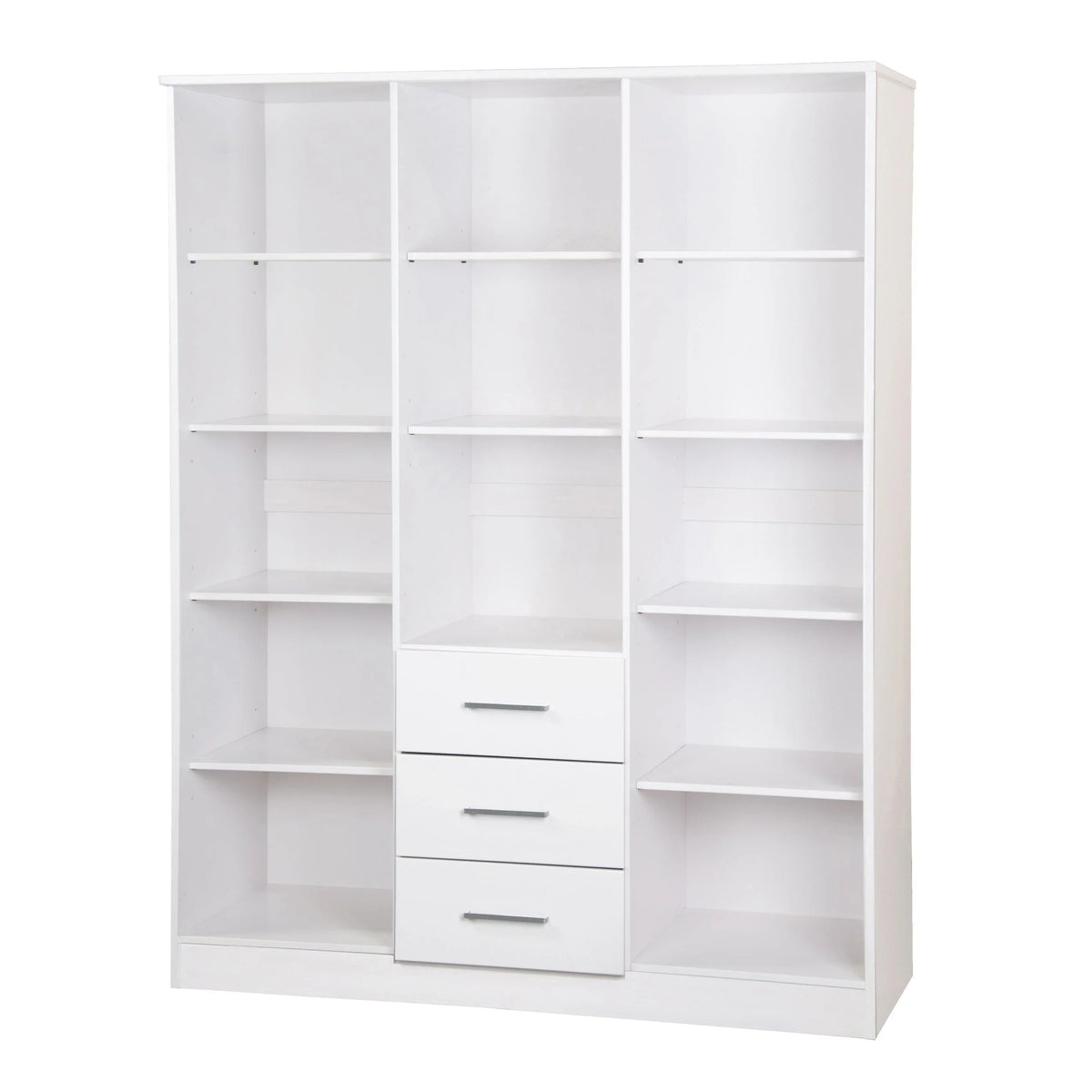 Armadio guardaroba a 3 ante Cosmo Palace Imports in legno massello al 100%, con ante in legno massello o a specchio